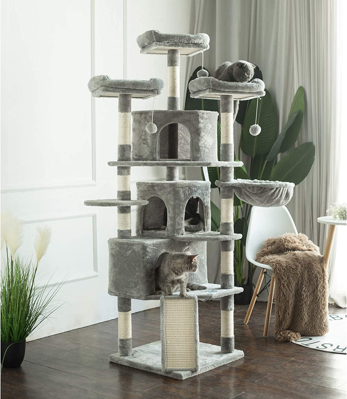 Cat Tree Tower with Multi-Level Large Condo, Platform, MPJ032W